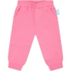 ARMANI COLLEZIONI PINK SPORTS TROUSERS FOR BABY GIRL WITH THE SMURFS