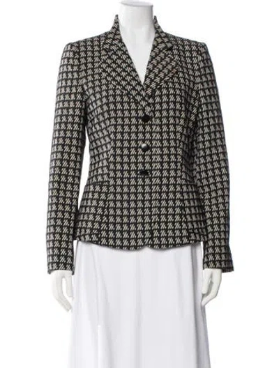 Pre-owned Armani Collezioni Printed Blazer In Multi