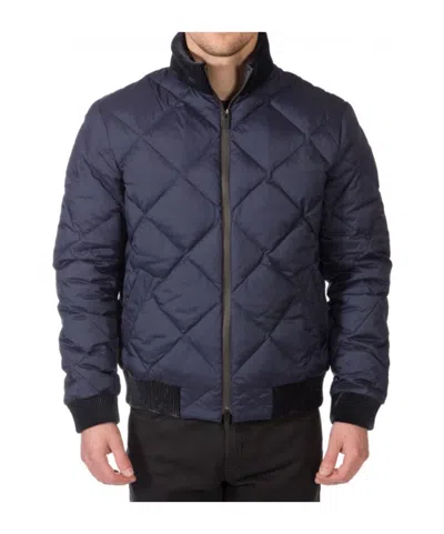 Armani Collezioni Quilted High-neck Down Jacket In Black