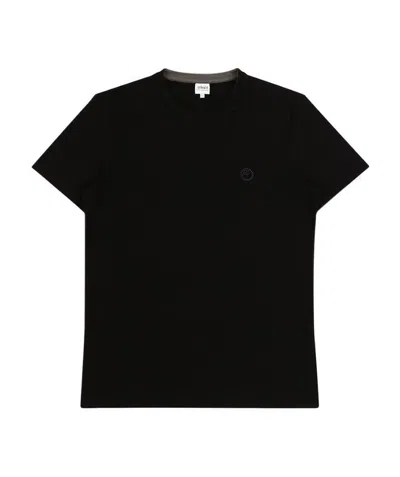 Armani Collezioni Round-necked T-shirt In Black