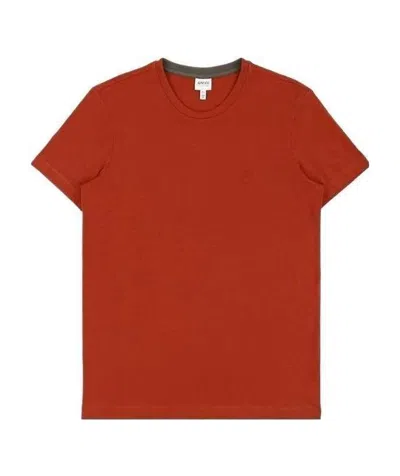 Armani Collezioni Round-necked T-shirt In Red