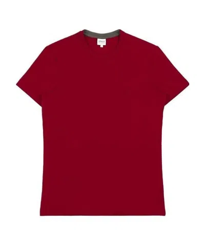 Armani Collezioni Round-necked T-shirt In Red