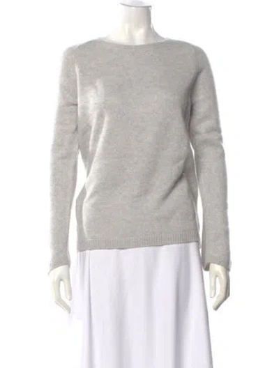 Pre-owned Armani Collezioni Scoop Neck Sweater In Gray