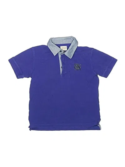 Pre-owned Armani Collezioni Kids' Short Sleeve Polo Shirt In Purple