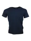 ARMANI COLLEZIONI SHORT-SLEEVED CREW-NECK T-SHIRT WITH SMALL STUDDED LOGO ON THE CHEST AND BOTTOM