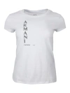 ARMANI COLLEZIONI SHORT-SLEEVED CREW-NECK T-SHIRT WITH STUDDED LOGO ON THE FRONT