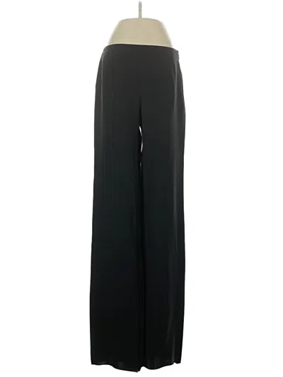 Pre-owned Armani Collezioni Silk Pants In Black