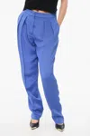 Armani Collezioni Silk Pleated Pants