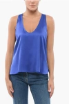 Armani Collezioni Silk U-neckline Top