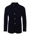 Armani Collezioni Single-breasted Casual Jacket In Black