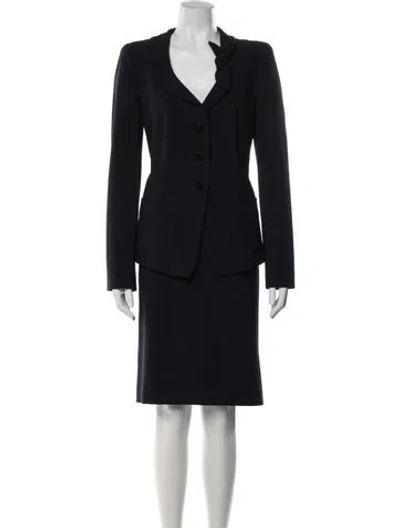 Pre-owned Armani Collezioni Skirt Set In Black