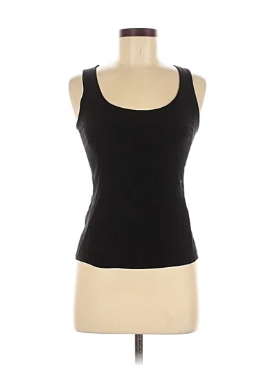 Pre-owned Armani Collezioni Sleeveless Top Black Scoop Neck Tops
