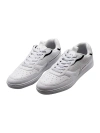 ARMANI COLLEZIONI SNEAKERS IN SOFT PERFORATED LEATHER WITH MATCHING SOLE AND LACE CLOSURE. REAR LOGO