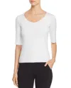 Armani Collezioni Emporio Armani Soft Scoop Neck Tee In White