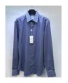 Armani Collezioni Striped Detail Shirt In Blue