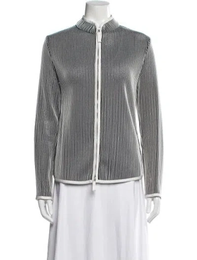 Pre-owned Armani Collezioni Striped Jacket In Multi
