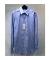 Armani Collezioni Striped Long-sleeved Shirt In Blue