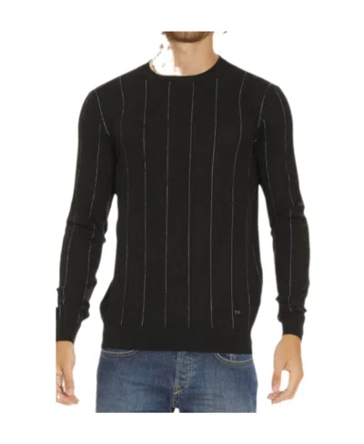 Armani Collezioni Striped Pullover In Black
