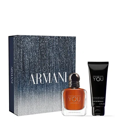 Armani Collezioni Stronger With You Intensely Eau De Parfum Fragrance Gift Set