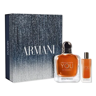 Armani Collezioni Stronger With You Intensely Eau De Parfum Holiday 2-piece Gift Set