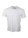 Armani Collezioni Short-sleeved Crew-neck T-shirt With Three-dimensional Logo On The Chest In White