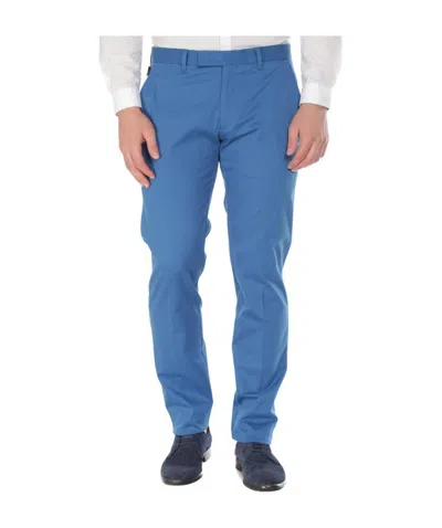 Armani Collezioni Tapered Casual Pants In Blue