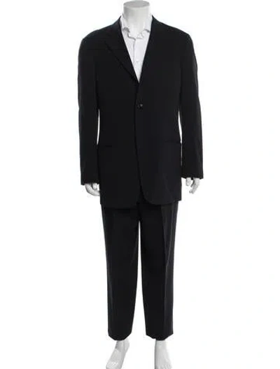 Pre-owned Armani Collezioni Three-piece Suit In Blue