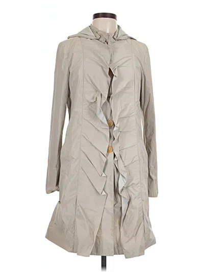Pre-owned Armani Collezioni Trenchcoat In Gray