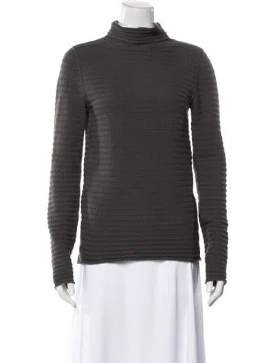 Pre-owned Armani Collezioni Turtleneck Sweater In Gray