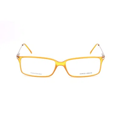 Armani Collezioni Unisex' Spectacle Frame Armani Ga-636-24716-56 Brown  56 Mm Gbby2 In Yellow