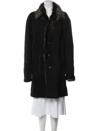 Pre-owned Armani Collezioni Vintage 2000's Coat In Black