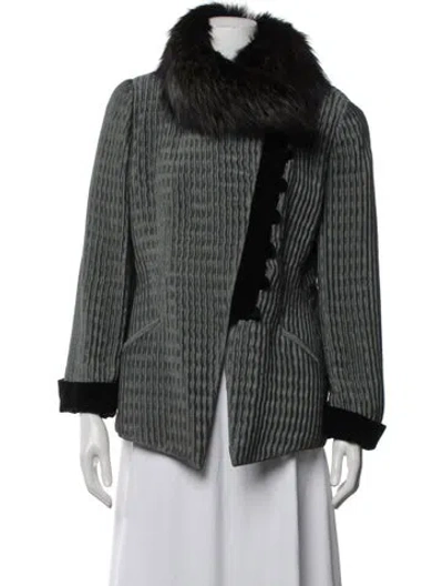 Pre-owned Armani Collezioni Vintage 2000's Jacket In Black/green