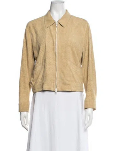 Pre-owned Armani Collezioni Vintage 2000's Jacket In Neutrals