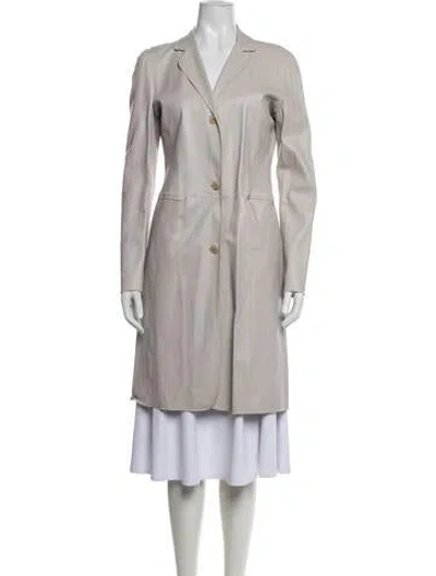 Pre-owned Armani Collezioni Vintage 2001 Coat In Grey
