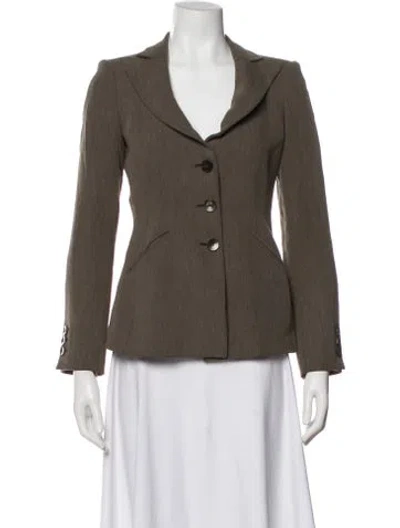 Pre-owned Armani Collezioni Vintage 2003 Blazer In Brown