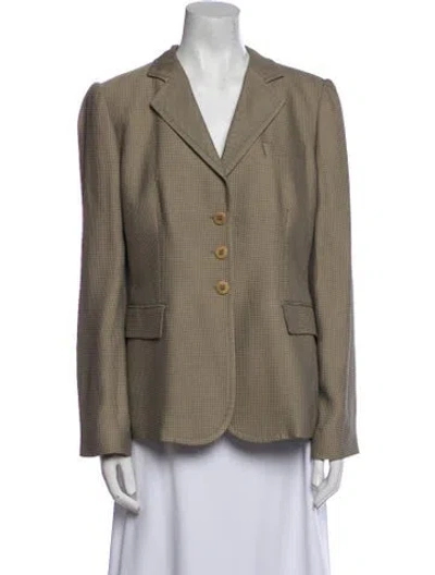 Pre-owned Armani Collezioni Vintage 2005 Blazer In Neutral