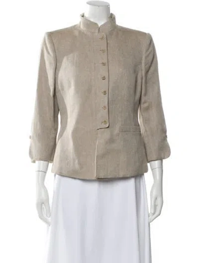 Pre-owned Armani Collezioni Vintage 2005 Blazer In Neutral
