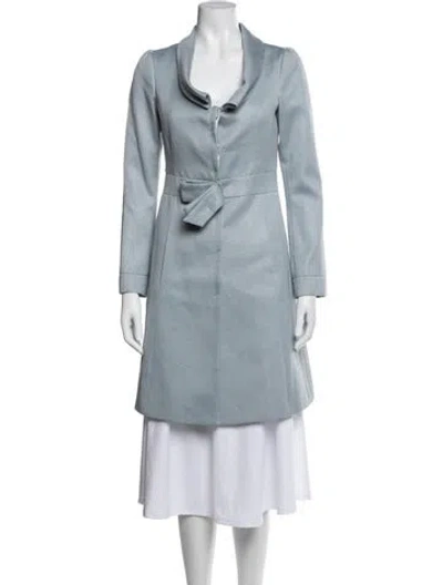 Pre-owned Armani Collezioni Vintage Coat In Blue