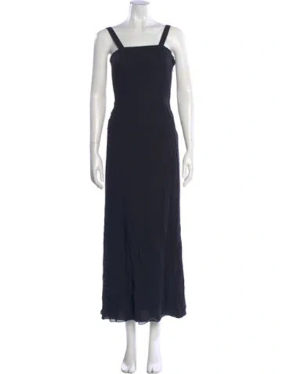Pre-owned Armani Collezioni Vintage Long Dress In Blue