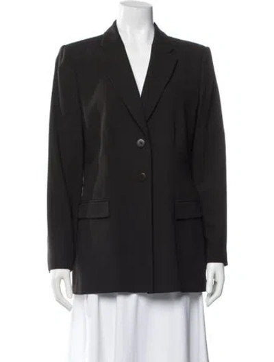 Pre-owned Armani Collezioni Virgin Wool Blazer In Black