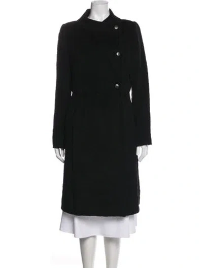 Pre-owned Armani Collezioni Virgin Wool Coat In Black