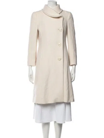 Pre-owned Armani Collezioni Virgin Wool Coat In Neutrals