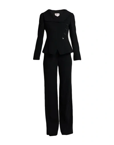 Armani Collezioni Woman Suit Black Size 8 Virgin Wool