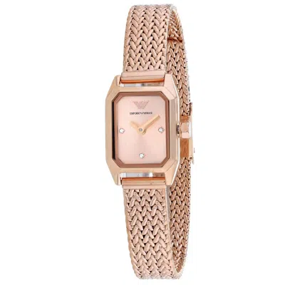Armani Collezioni Women's Rose Gold Dial Watch