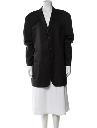 Pre-owned Armani Collezioni Wool Blazer In Black