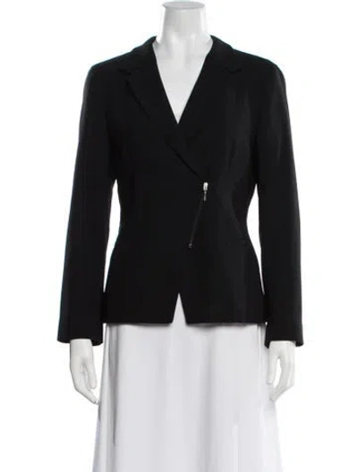 Pre-owned Armani Collezioni Wool Blazer In Black