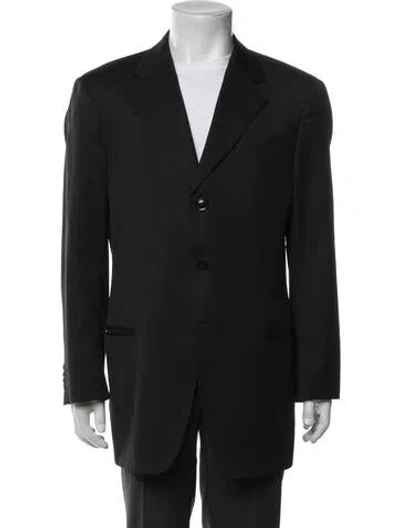 Pre-owned Armani Collezioni Wool Blazer In Blue