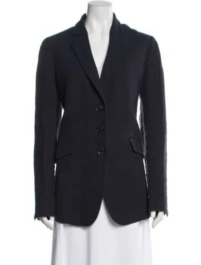 Pre-owned Armani Collezioni Wool Blazer In Blue