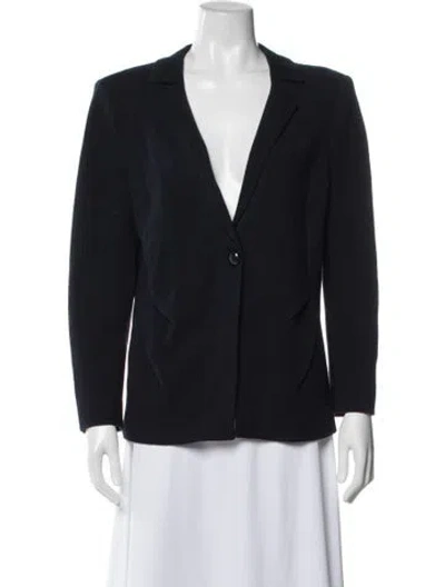 Pre-owned Armani Collezioni Wool Blazer In Blue