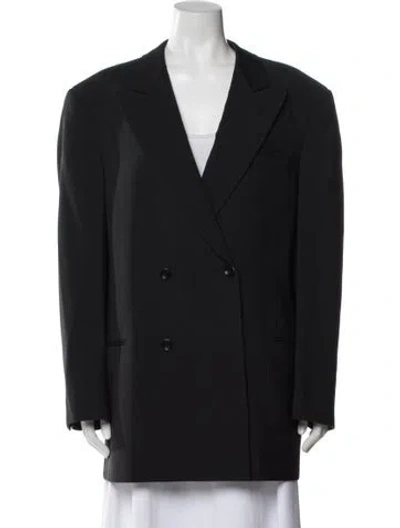 Pre-owned Armani Collezioni Wool Blazer In Gray